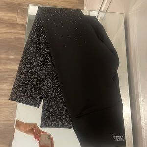 PINK XS Gradient Black & Grey Leggings